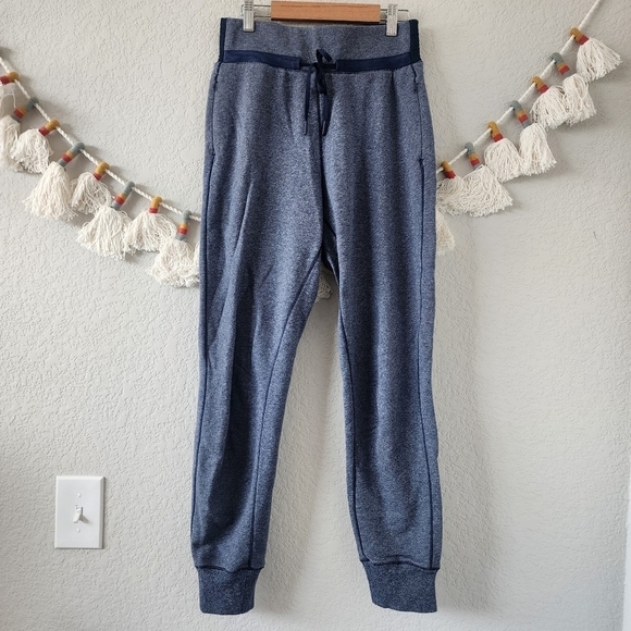 Lululemon Cool & Collected Heather Speckled True Navy Joggers 28" Travel Casual - Picture 1 of 13